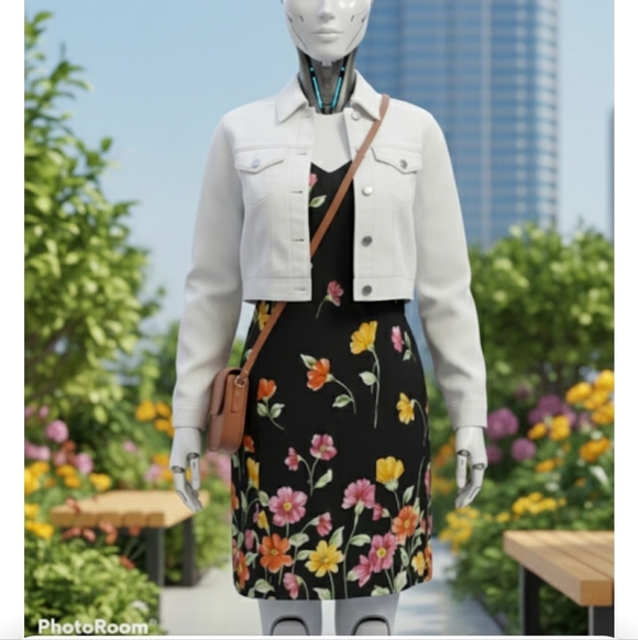 Kenar Dresses & Skirts - Kenar floral black dress size 8